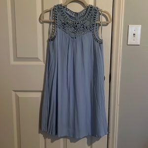 Baby blue mini dress